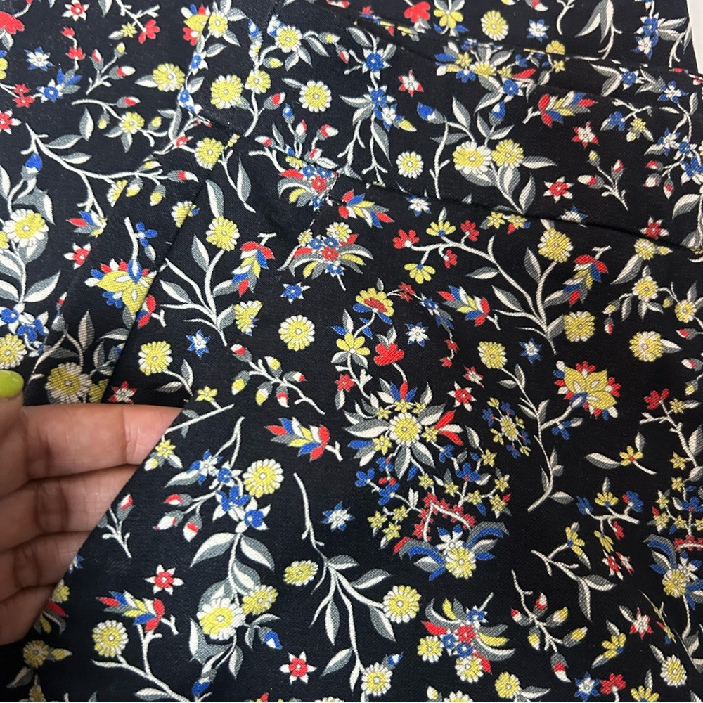 NWT Boden Wildflower Paisley Print Bi-Stretch Straight Leg Trousers (size 14) - Picture 3 of 10